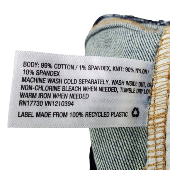 Isabel Maternity Womens Crossover Waist Panel Denim Jean Shorts Size 2 NWT - Picture 4 of 7